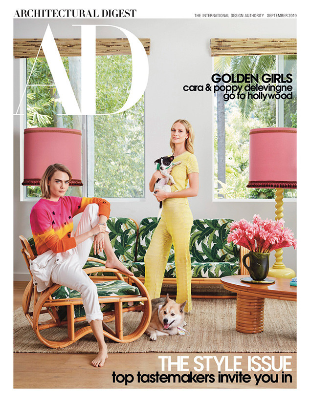 Cara Delevingne, Poppy Delevingne, Architectural Digest Cara Delevingne, Poppy Delevingne, Architectural Digest